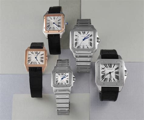 santos cartier mens watch|cartier santos watch size guide.